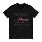 Pink Floyd The Dark Side Of The Moon Tour 1973 Shirt Front Vneck Black - OtherBrick