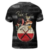 Pink Floyd The Wall Hammer Flower Screaming Face Shirt Back - OtherBrick