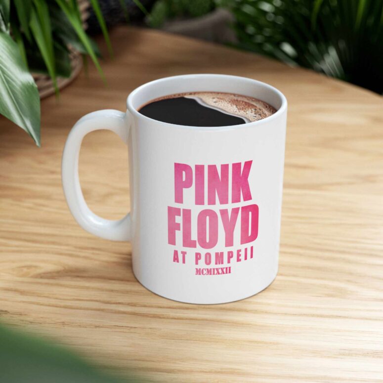 Pink Floyd Live at Pompeii MCMLXXII 2025 White Mug