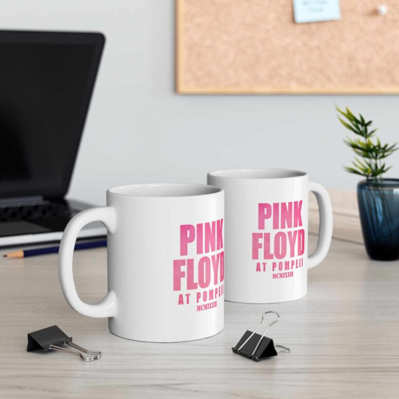 Pink Floyd Live at Pompeii MCMLXXII 2025 White Mug