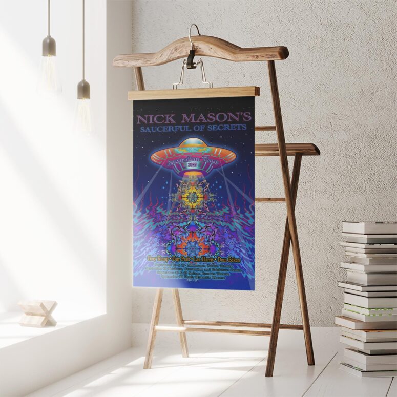 Nick Mason Saucerful of Secrets Australian Tour 2023 Poster Nick Mason Saucerful of Secrets Australian Tour 2023 Poster