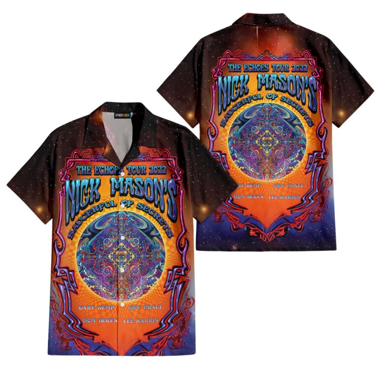 Nick Mason Saucerful of Secrets Set Echoes Tour 2022 Hawaiian Shirt Nick Mason Saucerful of Secrets Set Echoes Tour 2022 Hawaiian Shirt