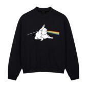 Dark Side Of Cat Butt Front Sweatshirt Black - OtherBrick
