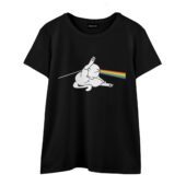 Dark Side Of Cat Butt Front Wtee Black - OtherBrick