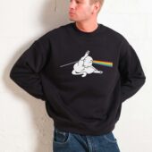 Dark Side Of Cat Butt Frontsweater Man Black - OtherBrick