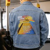Eye Of Providence Pyramid Vintage Pink Floyd Denim Jacket - OtherBrick