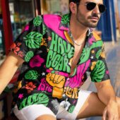 Have A Cigar 1975 Pink Floyd Hawaiian Shirt Man Front 3 - OtherBrick