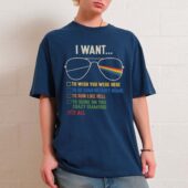 I Want It All Shirt Pink Floyd Glass Front Shirt Oman Navy - OtherBrick