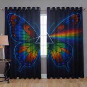 Nick Mason Butterfly Colorful Dark Side Of The Moon Window Curtain Wc5mk (2) - OtherBrick