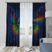 Nick Mason Butterfly Colorful Dark Side Of The Moon Window Curtain Wc5mk (3) - OtherBrick
