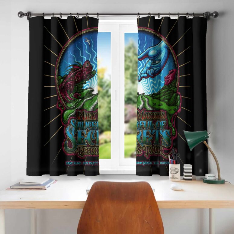 Nick Mason Poster Saucerful Of Secrets Echoes Tour 2022 Window Curtain Nick Mason Poster Saucerful Of Secrets Echoes Tour 2022 Window Curtain