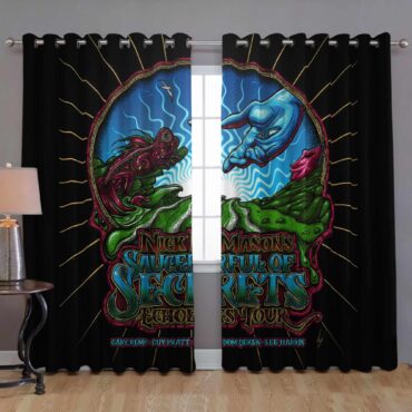 Nick Mason Poster Saucerful Of Secrets Echoes Tour 2022 Window Curtain Nick Mason Poster Saucerful Of Secrets Echoes Tour 2022 Window Curtain
