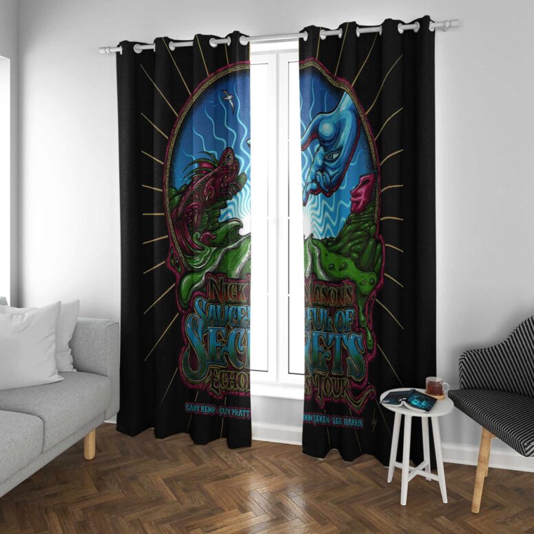 Nick Mason Poster Saucerful Of Secrets Echoes Tour 2022 Window Curtain Nick Mason Poster Saucerful Of Secrets Echoes Tour 2022 Window Curtain