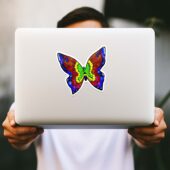 Nick Mason Saucerful Of Secrets Iron Butterfly Pink Floyd Kiss Cut Sticker Mockup 3 - OtherBrick