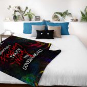 No Fuking Way, Mother Should I Trust The Goverment Pink Floyd Velveteen Plush Blanket 01 - OtherBrick