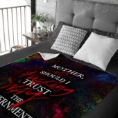 No Fuking Way, Mother Should I Trust The Goverment Pink Floyd Velveteen Plush Blanket 02 - OtherBrick