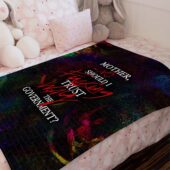 No Fuking Way, Mother Should I Trust The Goverment Pink Floyd Velveteen Plush Blanket 04 - OtherBrick