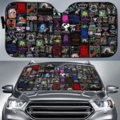 Pink Floyd Collage Digital Art Auto Sun Shade Mockup Asd3 - OtherBrick