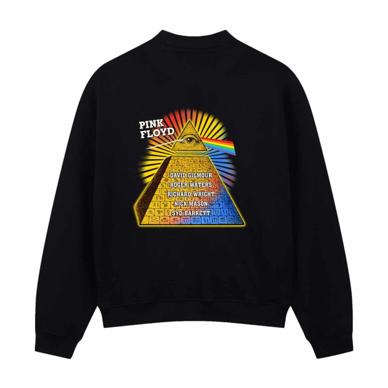 Eye of Providence Pyramid Vintage Pink Floyd Print Back Shirt Eye of Providence Pyramid Vintage Pink Floyd Print Back Shirt
