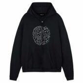 Pink Floyd In My Mind Front Hoodie Black - OtherBrick
