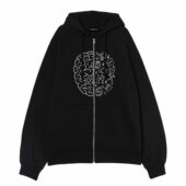 Pink Floyd In My Mind Front Ziphoodie Black - OtherBrick