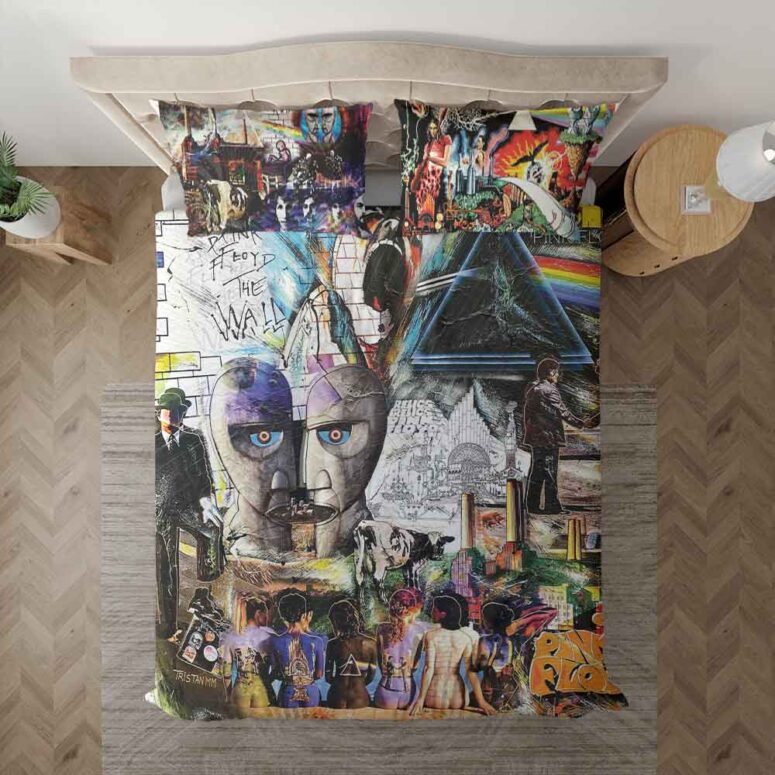 Pink Floyd Psychedelic Rock Album Cover Bedding Set Pink Floyd Psychedelic Rock Album Cover Bedding Set