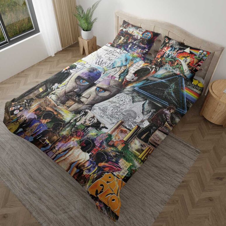 Pink Floyd Psychedelic Rock Album Cover Bedding Set Pink Floyd Psychedelic Rock Album Cover Bedding Set