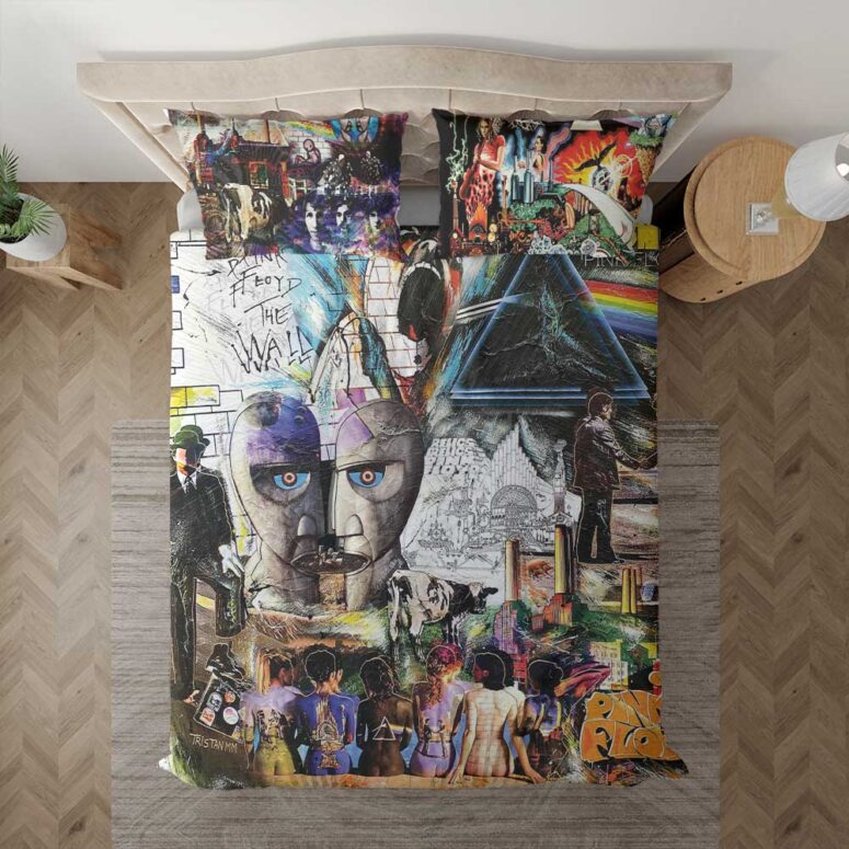 Pink Floyd Psychedelic Rock Album Cover Bedding Set Pink Floyd Psychedelic Rock Album Cover Bedding Set
