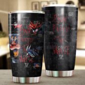 Pink Floyd The Wall Album Cover Black Wall Vintage Tumbler Mockup 03 - OtherBrick
