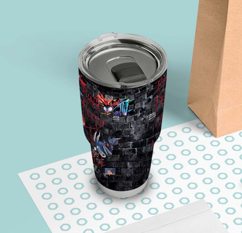 Pink Floyd The Wall Album Cover Black Wall Vintage Tumbler