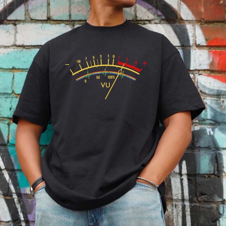 Pink Floyd Wave Vu Meter Dark Side Of The Moon Heart Beat Shirt