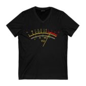 Pink Floyd Wave Vu Meter Shirt Front Vneck Black - OtherBrick