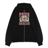 Pink Freud The Dark Side Of The Mind Front Ziphoodie Black - OtherBrick