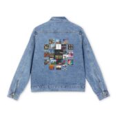 Thanks For The Memories Albums Pink Floyd Denim Jacket Back - OtherBrick