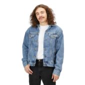 The Nine Album Collection Art Pink Floyd Denim Jacket Person Front - OtherBrick