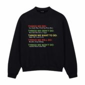 Things We Did...pink Floyd Songs Front Sweatshirt Black - OtherBrick