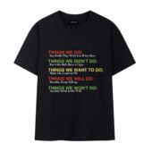Things We Did...pink Floyd Songs Front Tshirt Black - OtherBrick