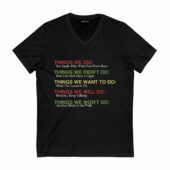 Things We Did...pink Floyd Songs Front Vneck Black - OtherBrick