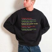 Things We Did...pink Floyd Songs Frontsweater Man Black - OtherBrick