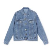 Wish You Were Here 1994 Pink Floyd Denim Jacket Front - OtherBrick