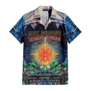Nick Mason Saucerful of Secrets Set The Controls Tour Hawaiian Shirt Nick Mason Saucerful of Secrets Set The Controls Tour Hawaiian Shirt