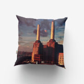 Animals Album Cover Flying Pig Battersea Power Station Pillow M - OtherBrick