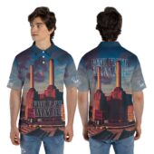 Animals Album Cover Flying Pig Battersea Power Station Pink Floyd Man Front Back Mockup - OtherBrick