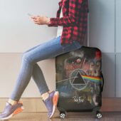 Dsotm Pulse Pink Floyd Album Collection Vintage Luggage Cover Luggage 4 - OtherBrick