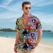 Dark Side Collage Full Color Pink Floyd Hawaiian Shirt Hawaiian Shirt Man - OtherBrick