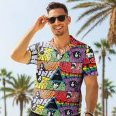 Dark Side Collage Full Color Pink Floyd Hawaiian Shirt Man Front 1 - OtherBrick