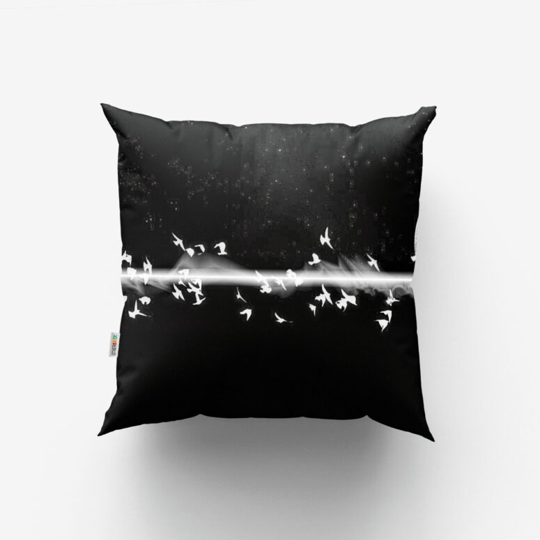 Dark Side Of the Moon in Space Digital Art Set 3 Cushion Pillow Dark Side Of the Moon in Space Digital Art Set 3 Cushion Pillow