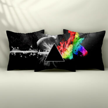 Dark Side Of the Moon in Space Digital Art Set 3 Cushion Pillow Dark Side Of the Moon in Space Digital Art Set 3 Cushion Pillow