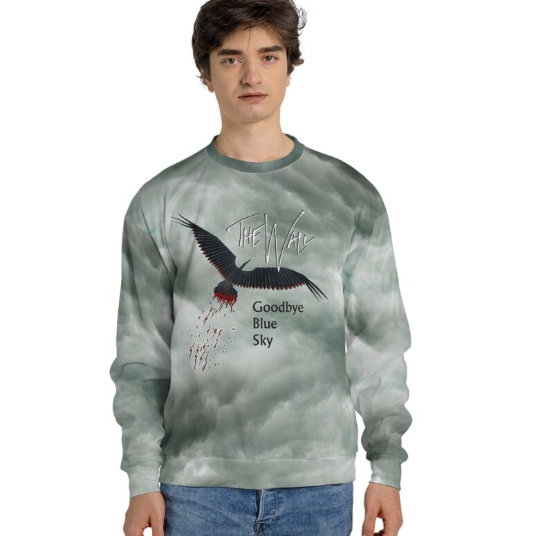 The Wall Goodbye Blue Sky Pink Floyd Vintage Shirt The Wall Goodbye Blue Sky Pink Floyd Vintage Shirt
