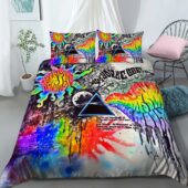 I Ll See You On The Dark Side Of The Moon Pink Floyd Bedding Set Mockup 3 - OtherBrick